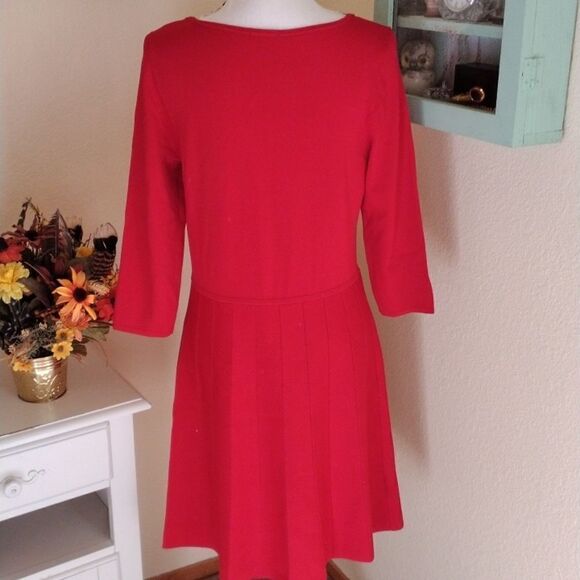 Ann Taylor Red Knit Dress - Picture 5 of 10